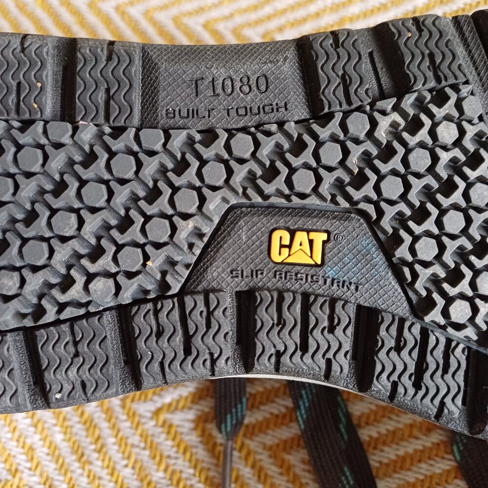 CAT Caterpillar CSA Approved Low Top Lace Up Steel Toed Safety Work Shoes Size 5 - Picture 7 of 15